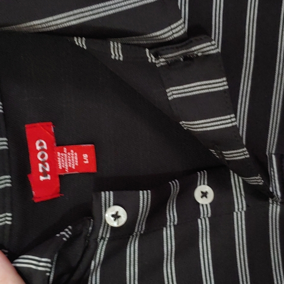 Izod Men's Size Large 100% Polyester Polo - Picture 4 of 6
